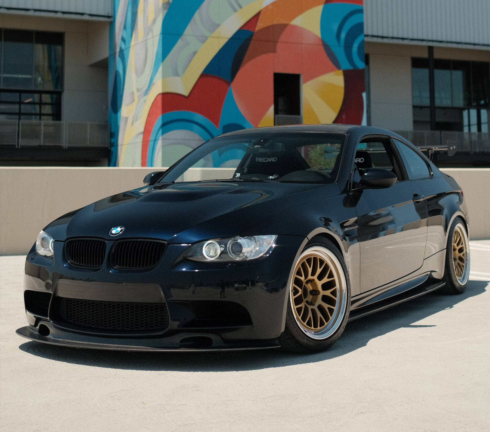 BMW E92 M3 with CS10R wheels in Race Gold